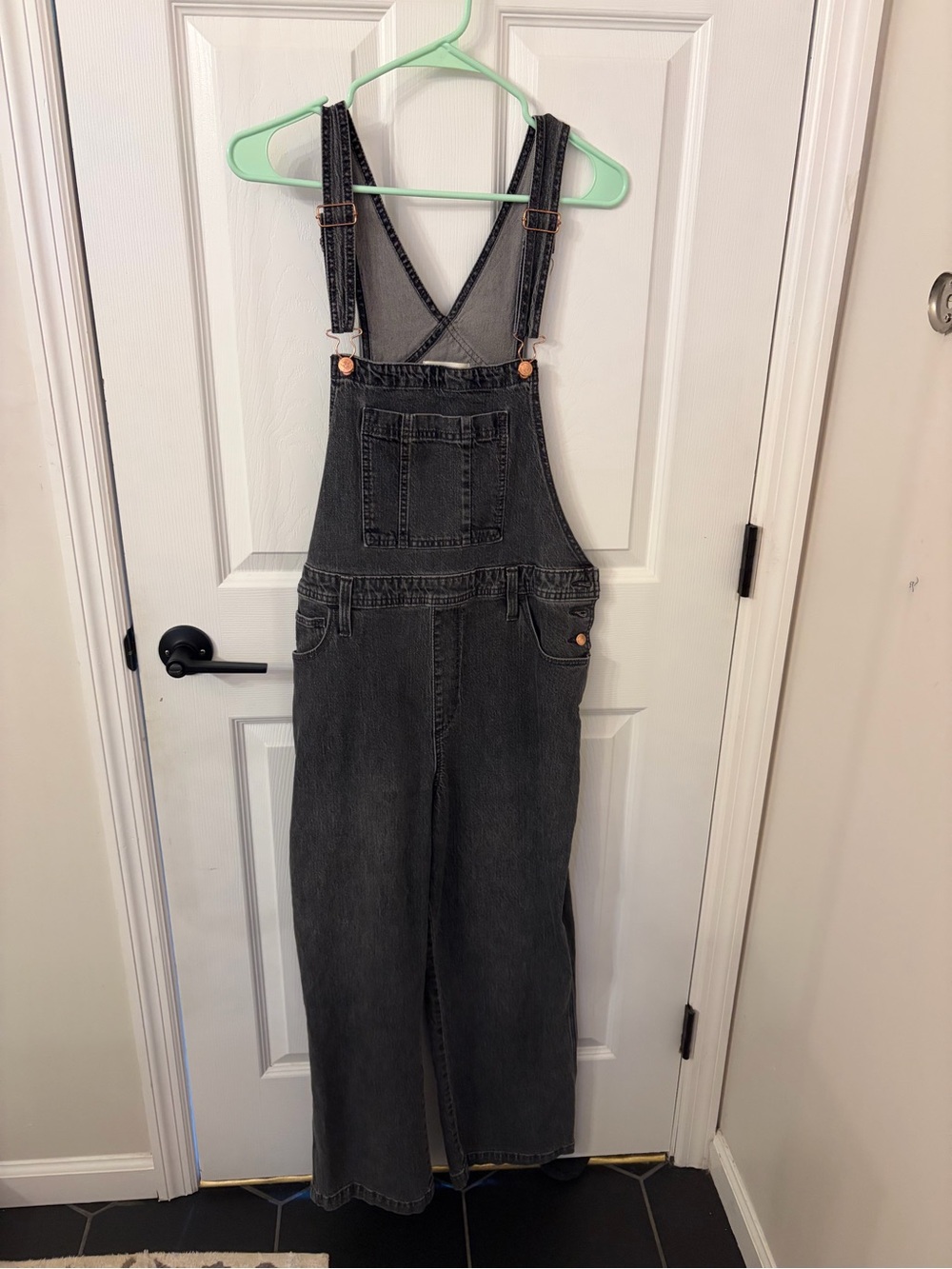 Universal Thread Charcoal Denim Overalls